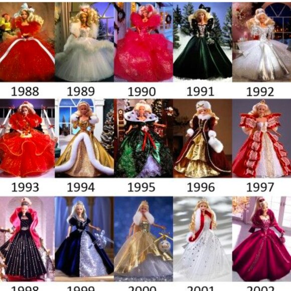 Not for sale. ISO: Holiday Barbies - Picture 1 of 1